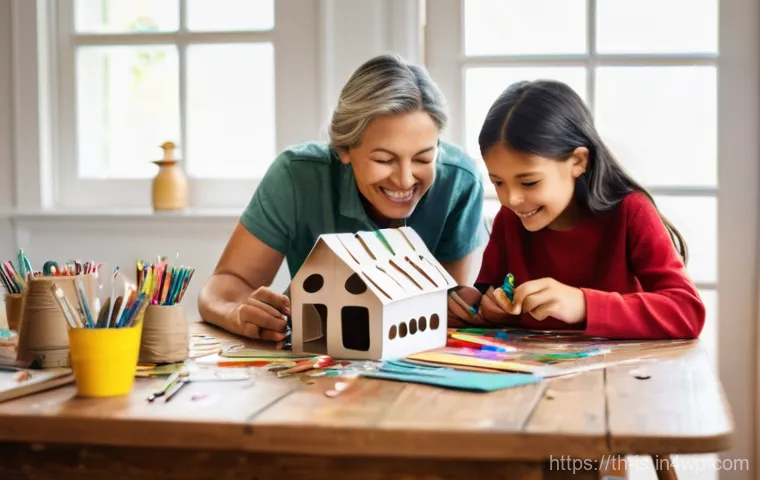 제로웨이스트 가정에서의 어린이 교육 방법 - **Prompt:** A cheerful young child, around 6-8 years old, actively engaged in sorting household wast...